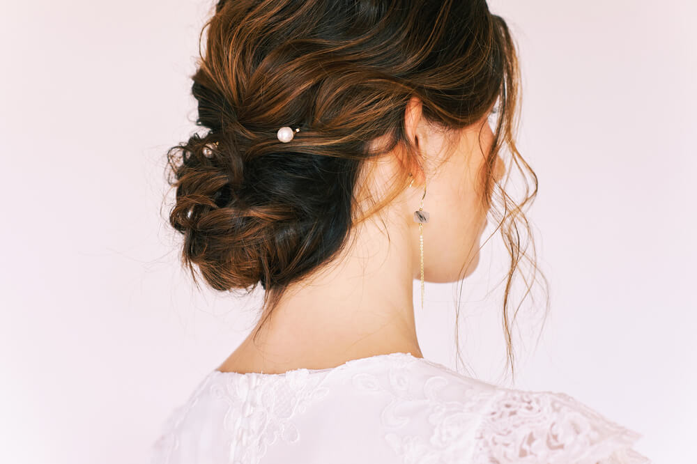 Woman with bun