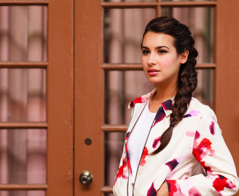 Woman with braid