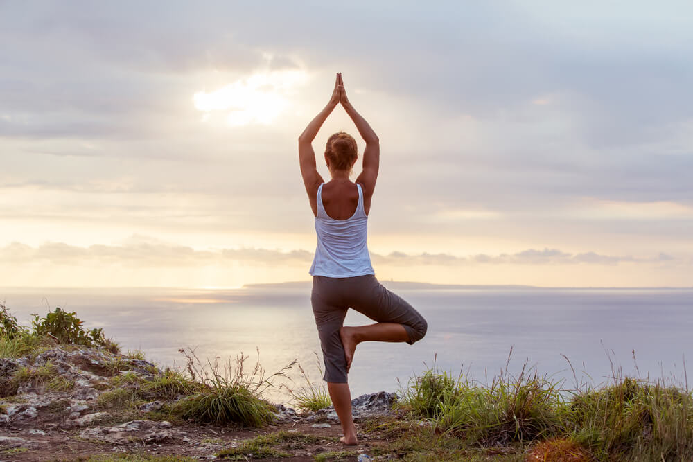 Woman doing yoga