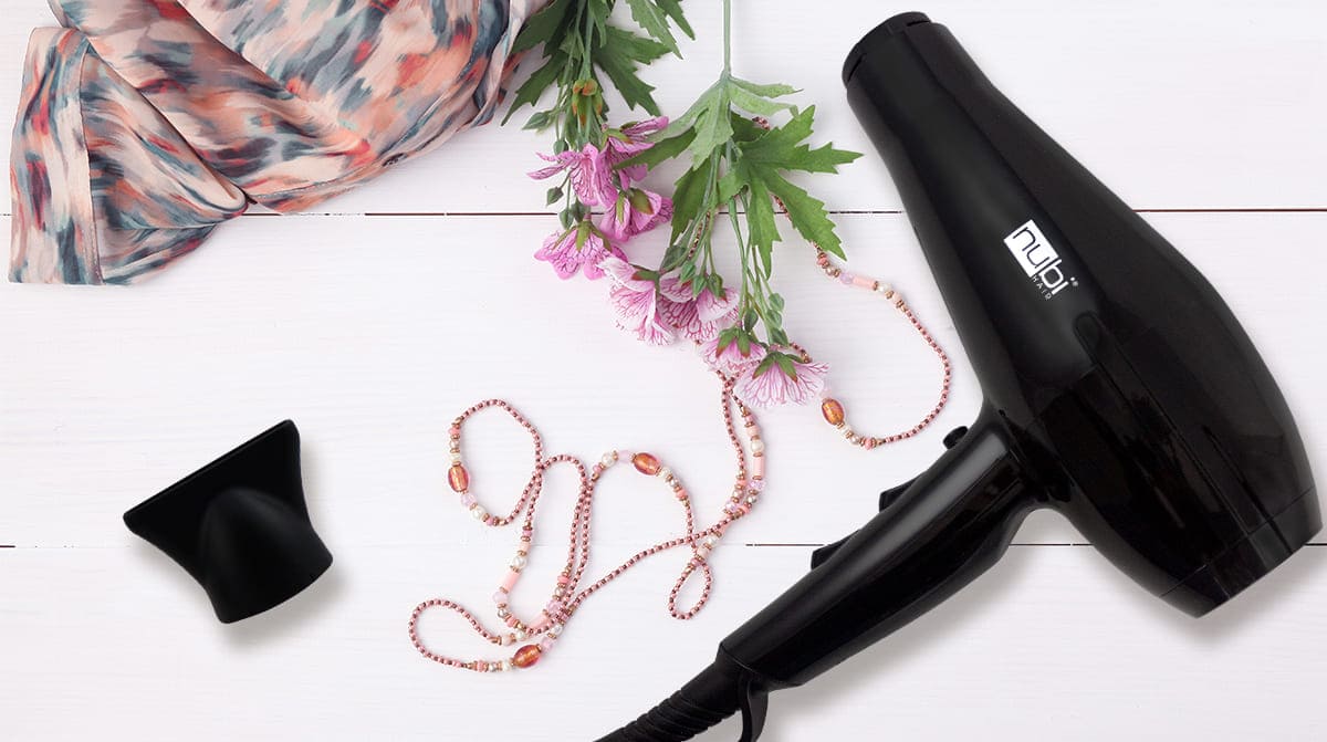 Nubi Blow Me Away hair dryer for DIY blowouts