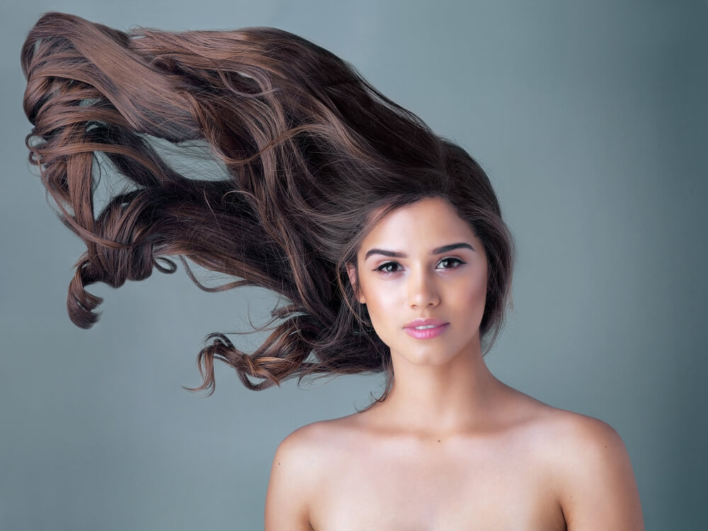 woman beautiful hair