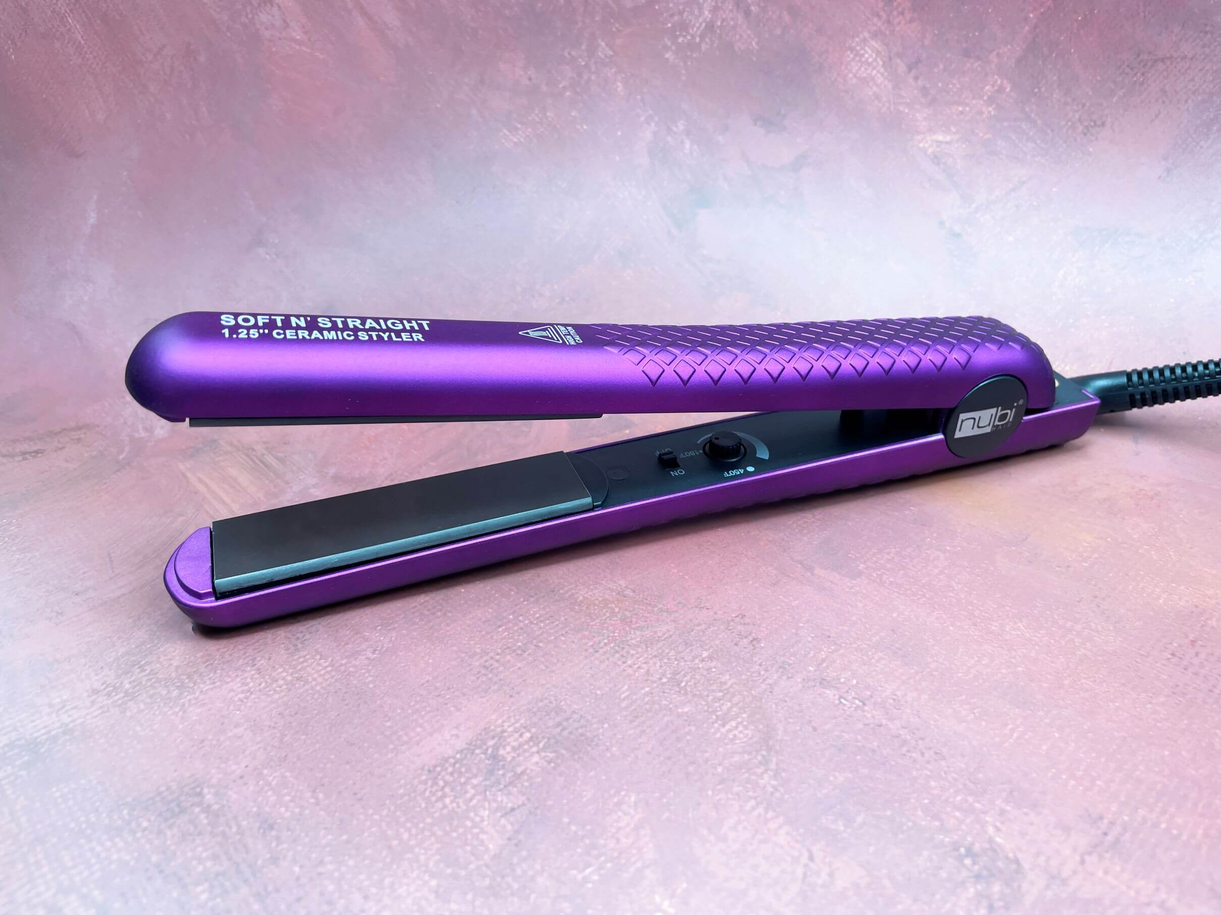 purple hair straightener
