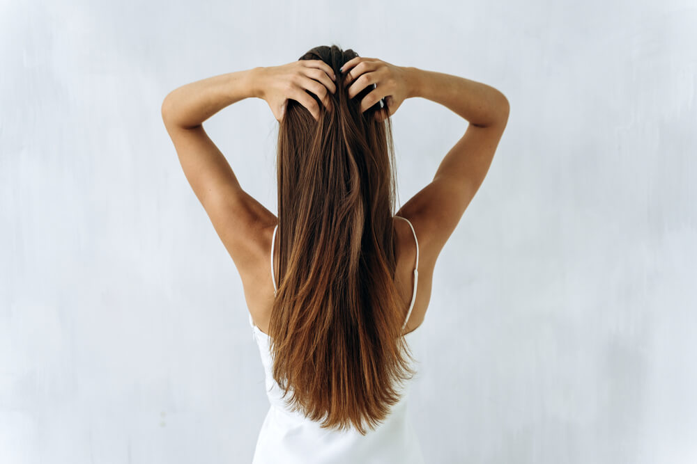woman long hair